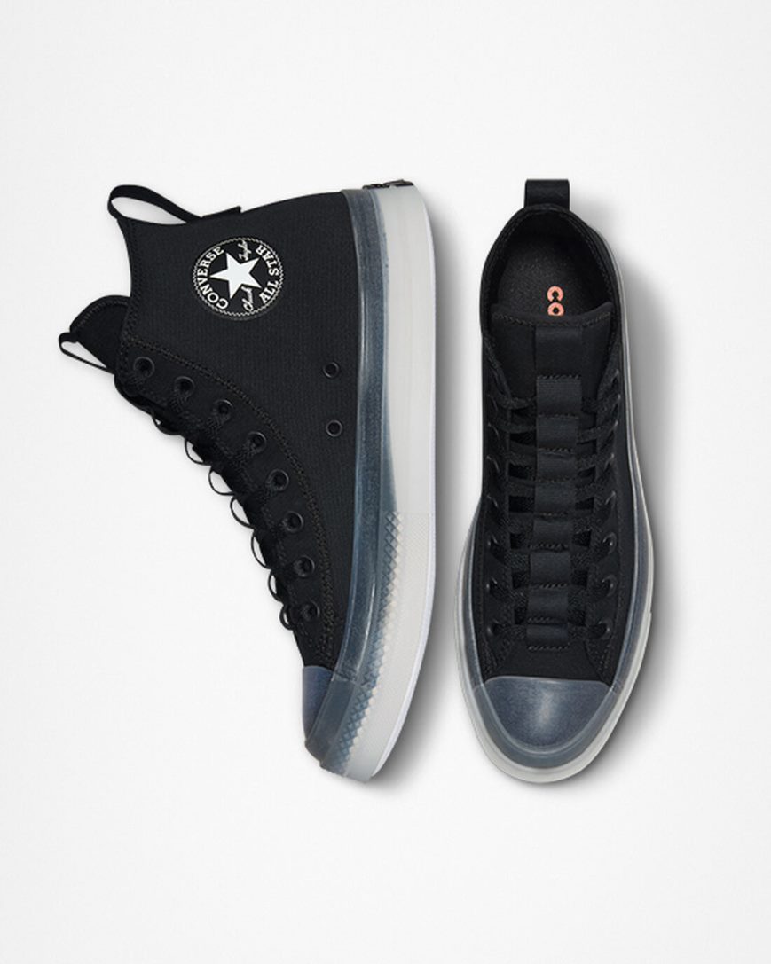 Dámské Boty Vysoké Converse Chuck Taylor All Star CX Explore Černé Bílé | CZ DBZT12